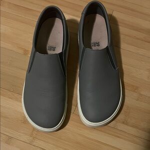Birkenstock Wonen's Gray Slip-On Shoes